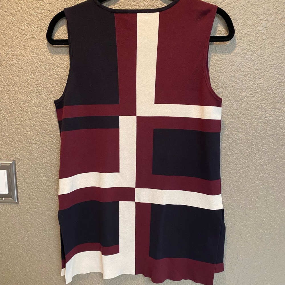 Alfani Color Block, Shell Long Length, Nwot - image 3